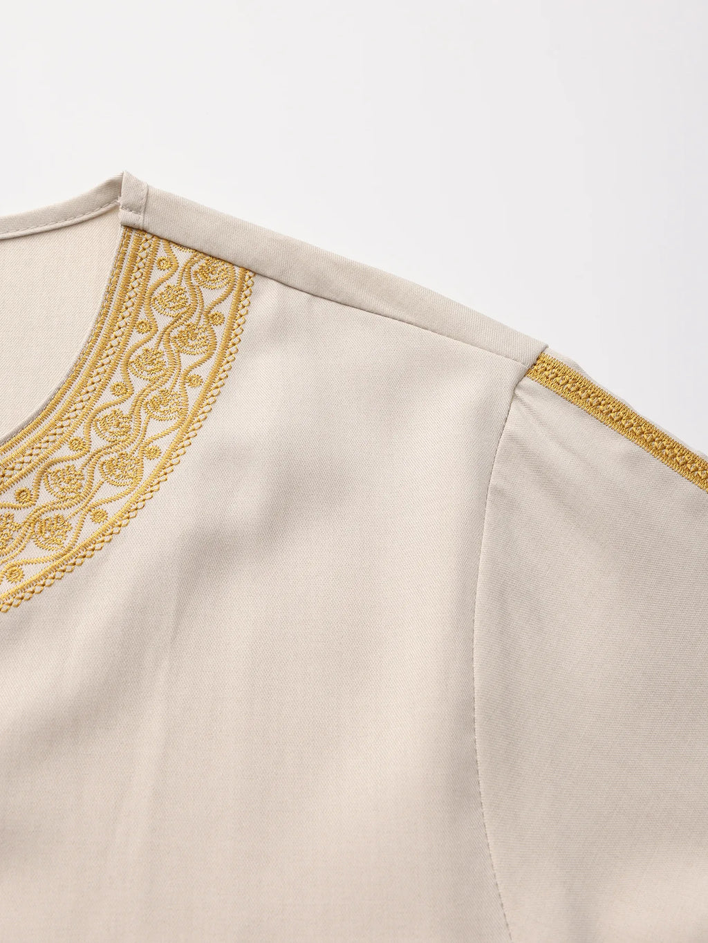 Golden Creme Morrocon Thobe