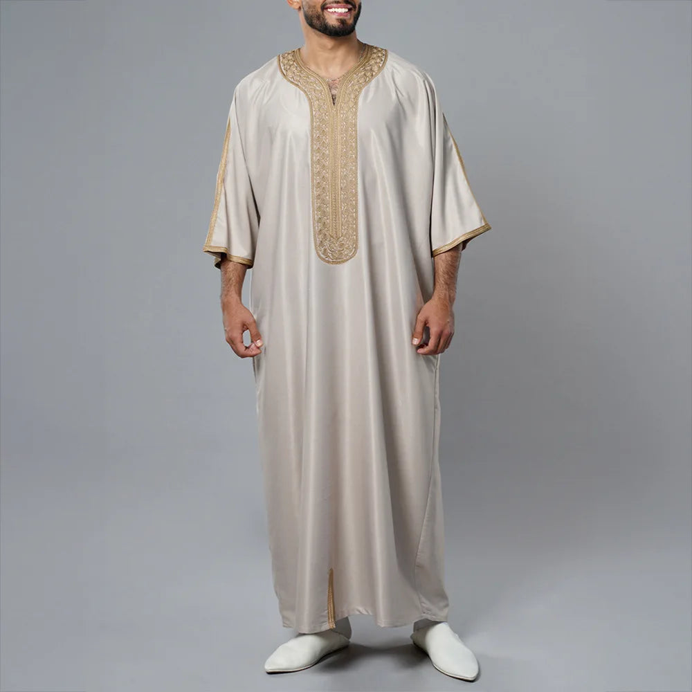 Golden Creme Morrocon Thobe