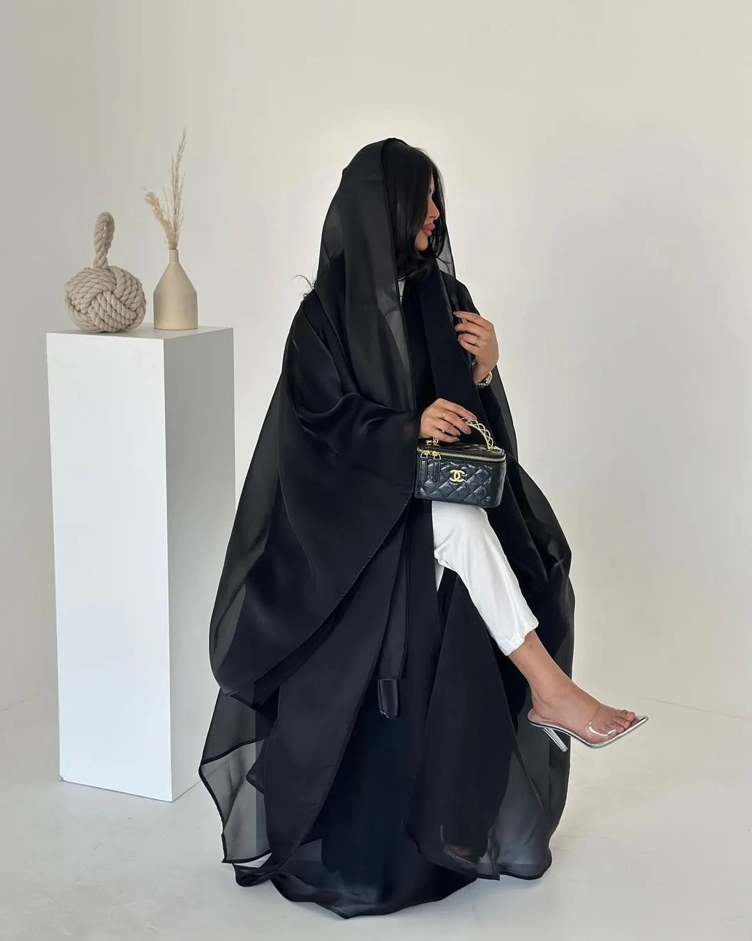 Metallic Mist Abaya