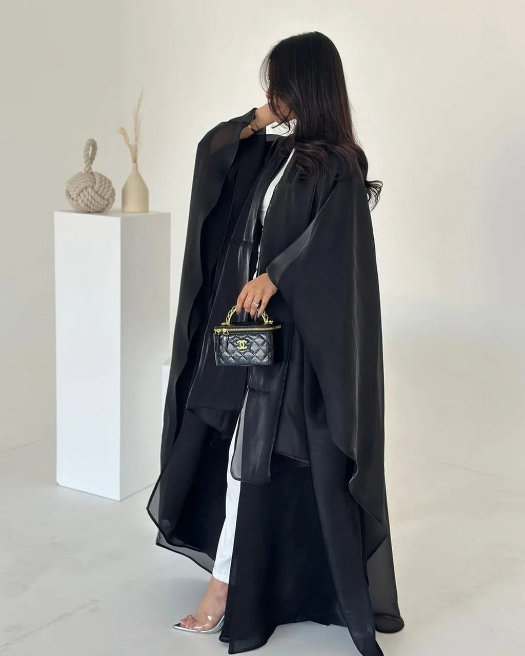 Metallic Mist Abaya