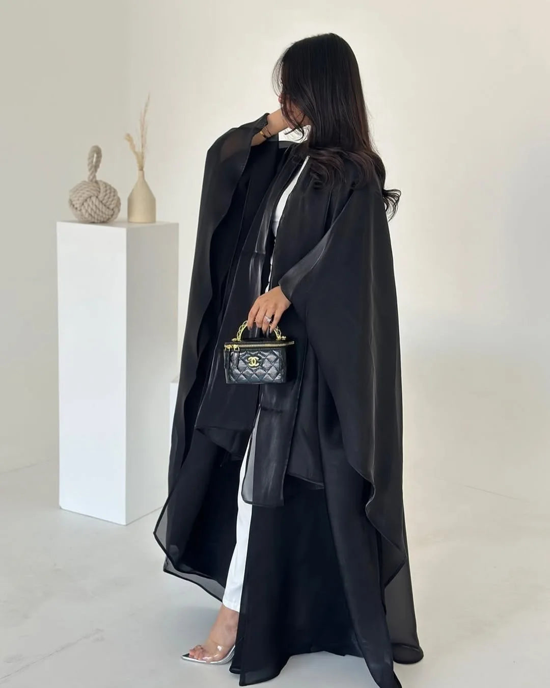 Metallic Mist Abaya