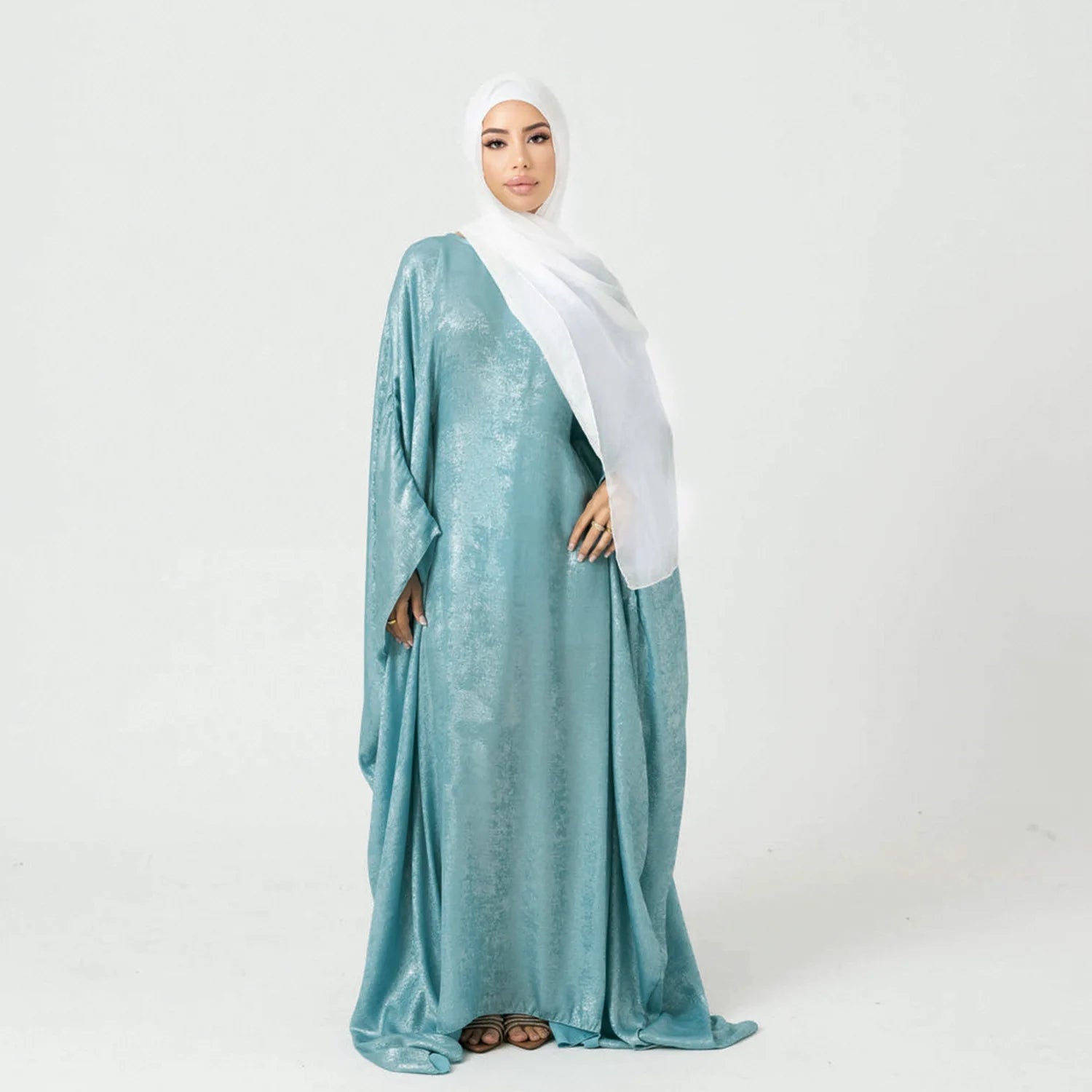Batwing Shimmer Abaya