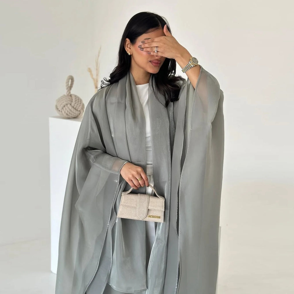 Metallic Mist Abaya