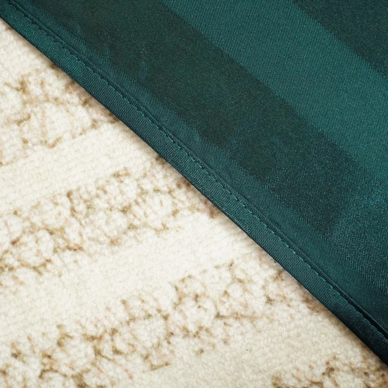 Emerald Green Striped Moroccan Thobe