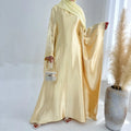 Sun Gold Satin Abaya