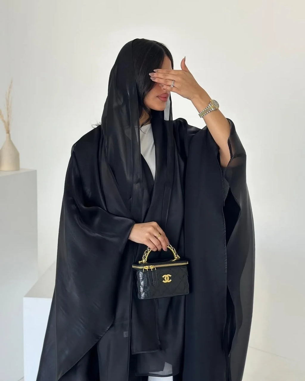 Metallic Mist Abaya